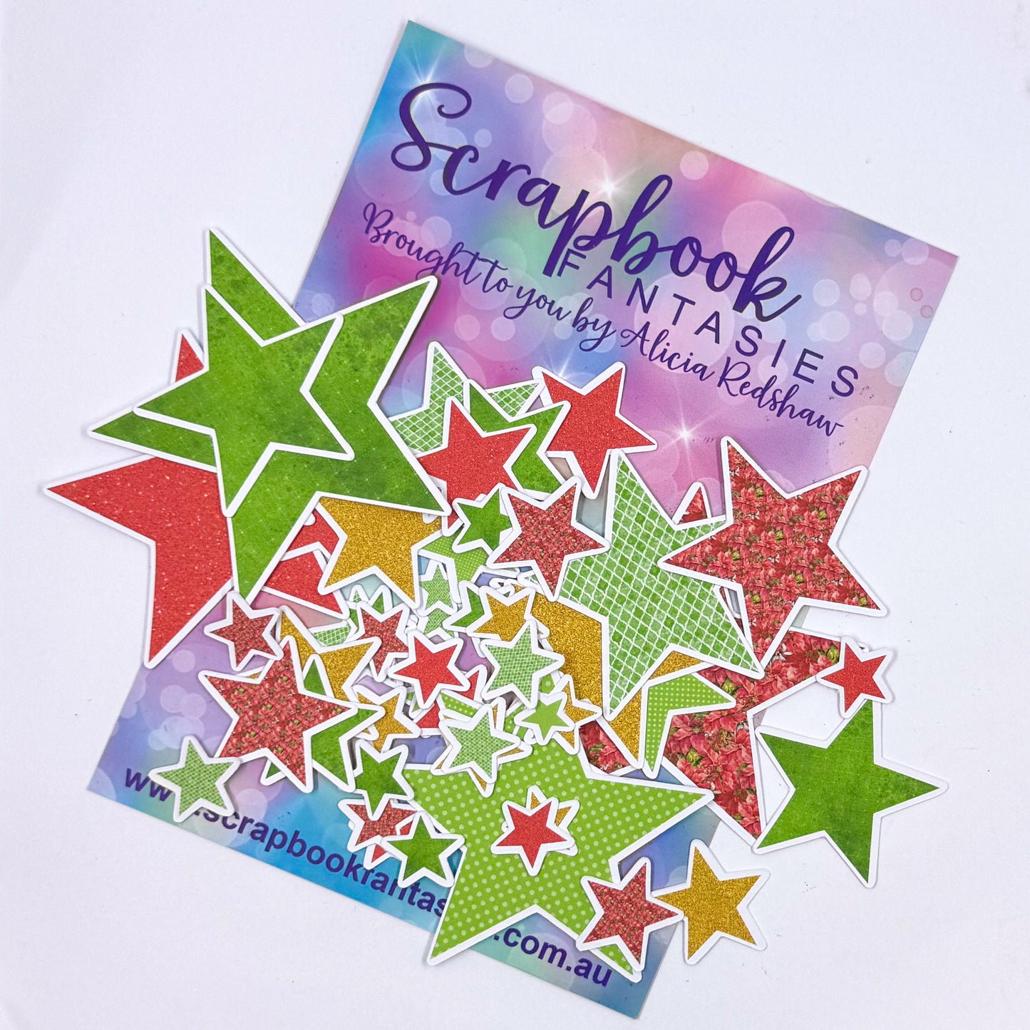 Lots of Stars Colour-Cuts - Traditional Christmas (over 50 pieces) 20709