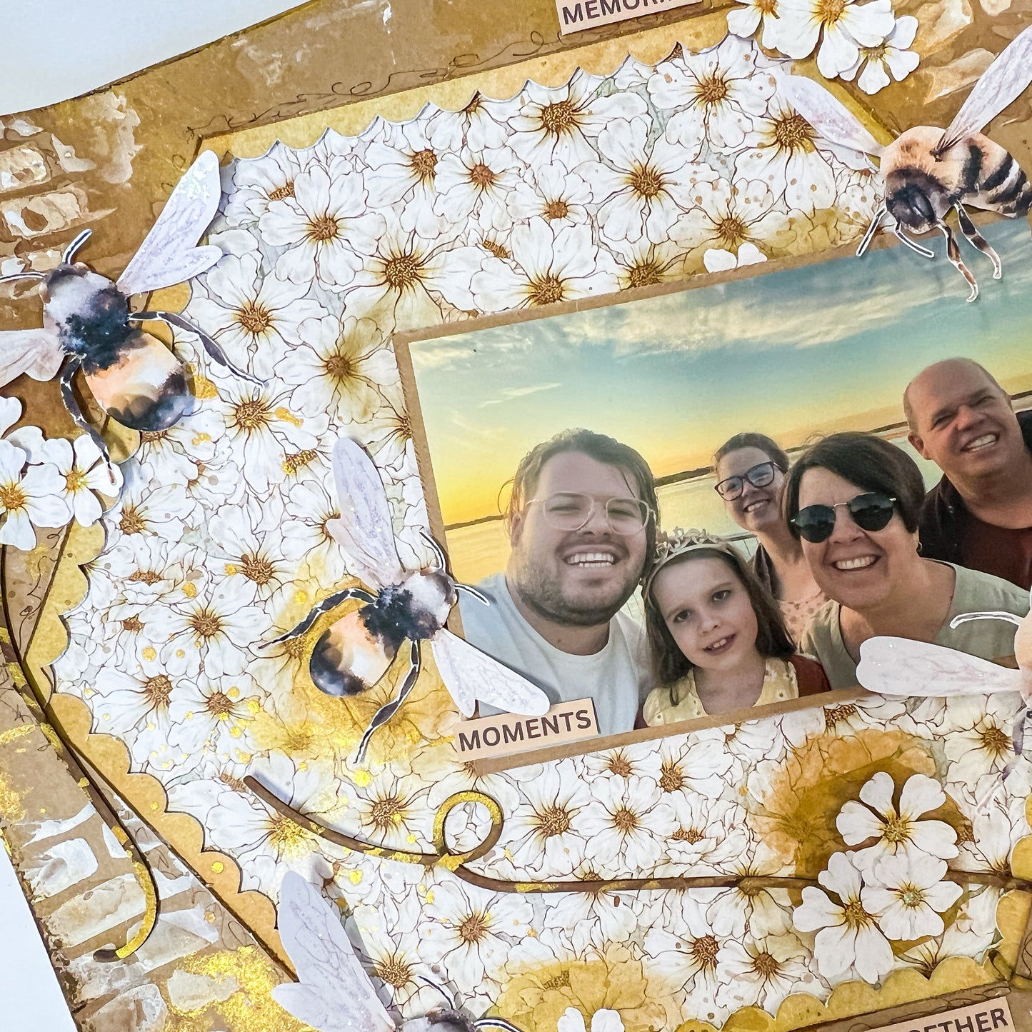 Magical Memories Dimensional Bees Saturday Night Scrap-Along Scrapbook Layout Kit by Alicia Redshaw - 28 March 2026