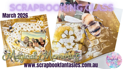 Magical Memories Dimensional Bees Saturday Night Scrap-Along Scrapbook Layout Kit by Alicia Redshaw - 28 March 2026