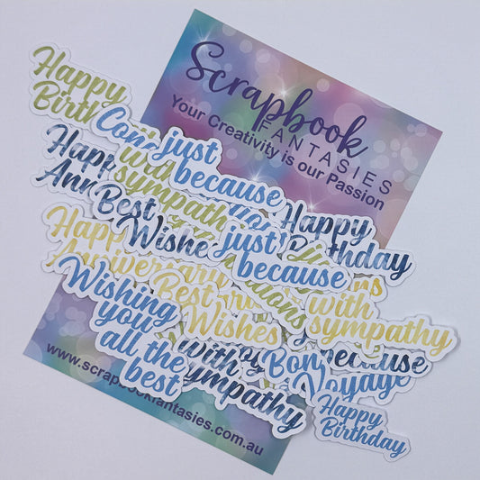 Mediterranean Vibes Colour-Cuts - Mixed Sentiments (23 pieces) 20869