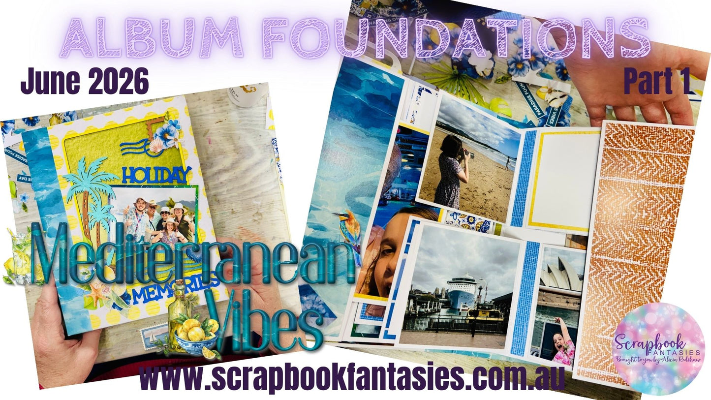 Mediterranean Vibes Album-Along Mini Album Kit by Alicia Redshaw - 12-14 June 2026
