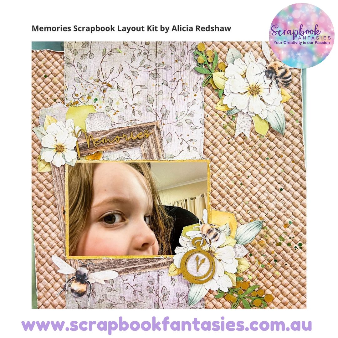 Memories Scrapbook Layout Kit by Alicia Redshaw