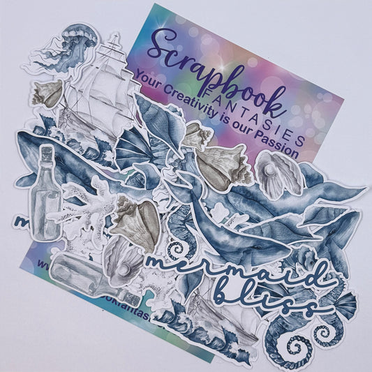 Mermaid Bliss Colour-Cuts - Sea Life (32 pieces) 11409