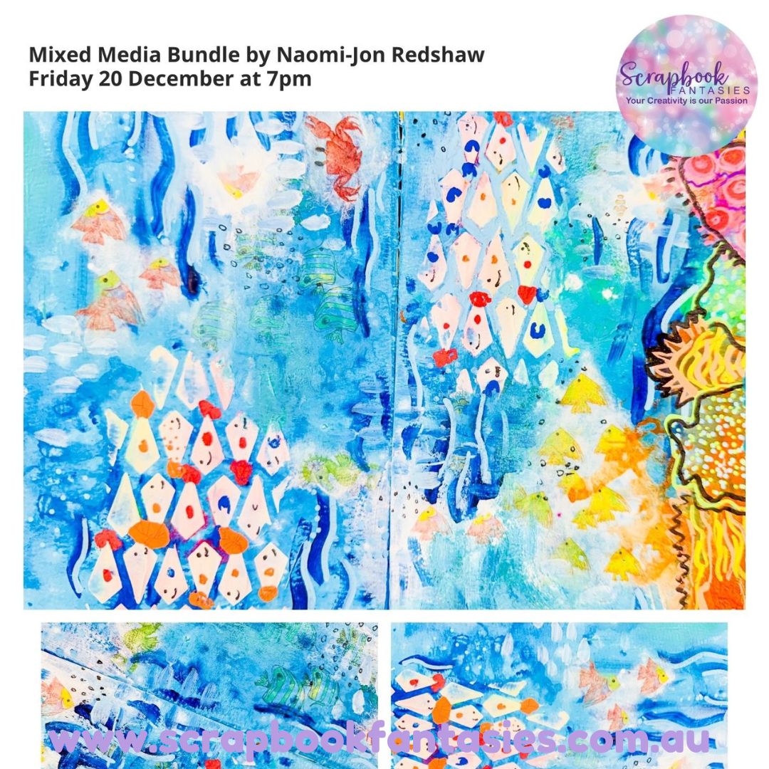 Mixed Media Bundle by Naomi-Jon Redshaw - Friday 20 December at 7pm - mmb201225