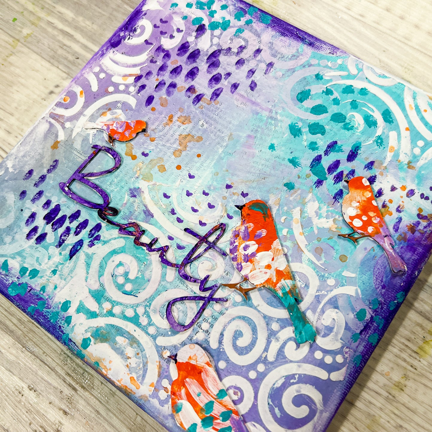 Mixed Media Canvas Class Kit by Naomi-Jon Redshaw - Monday 15 December 2025