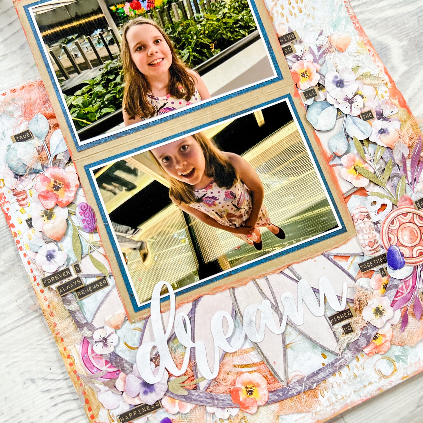 Interactive Mixed Media Mandala Scrapbook Layout Kit by Naomi-Jon Redshaw