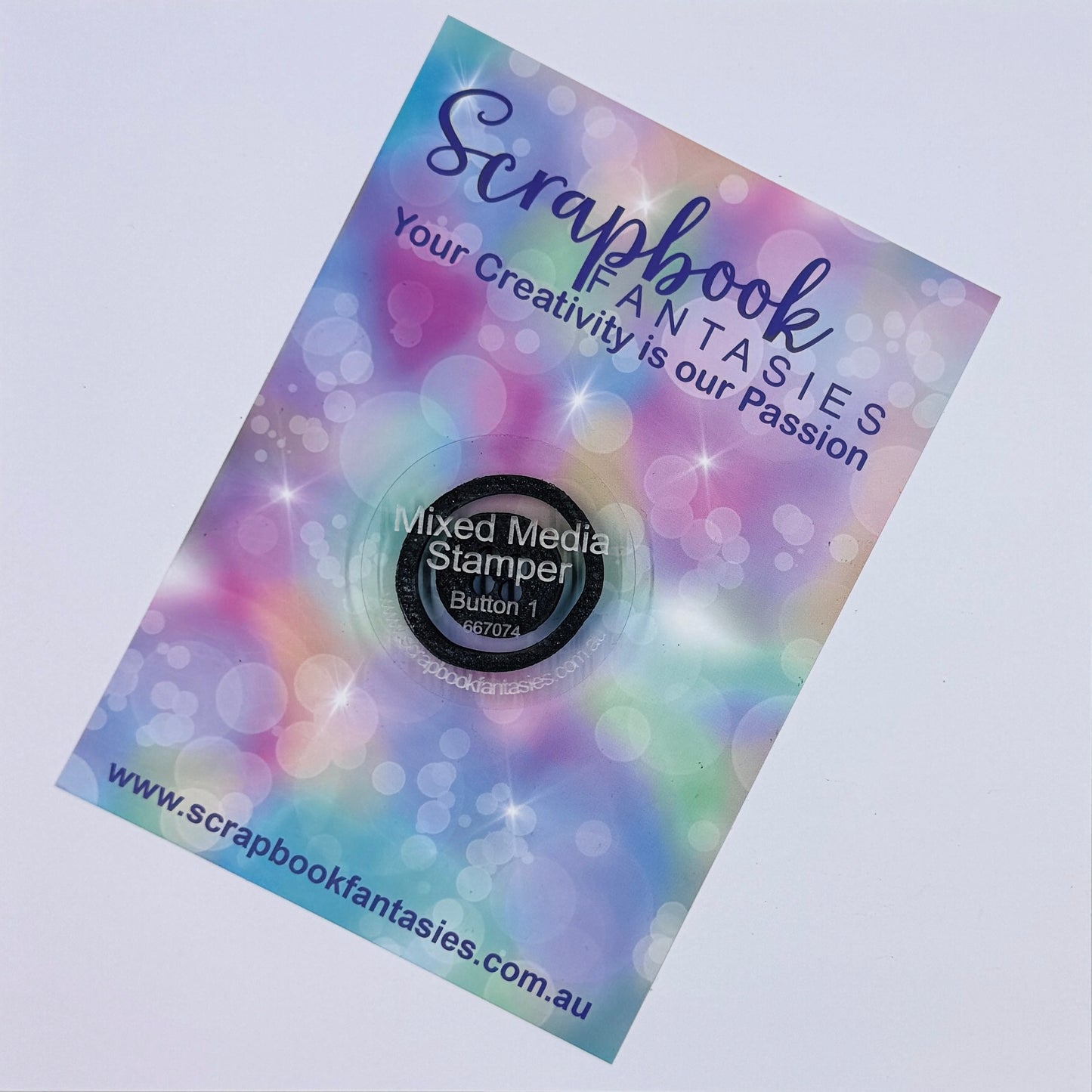 Mixed Media Stamper - Foam Stamp - Button 1 667074