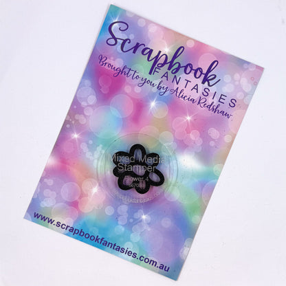 Mixed Media Stamper - Foam Stamp - Flower 4 667059