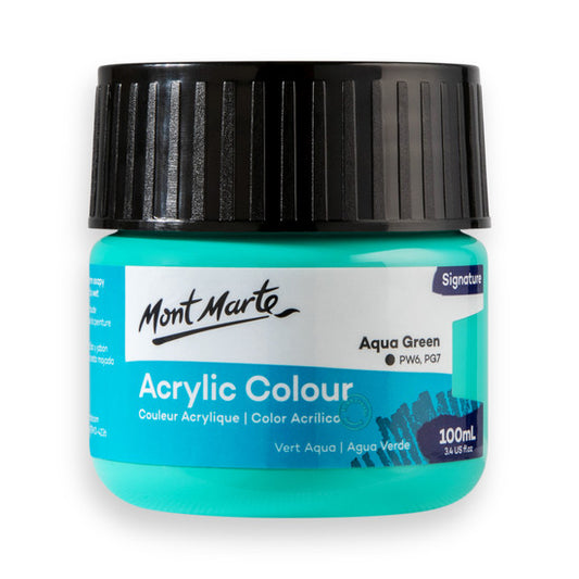 Mont Marte Aqua Green Acrylic Paint 100ml MSCH1021