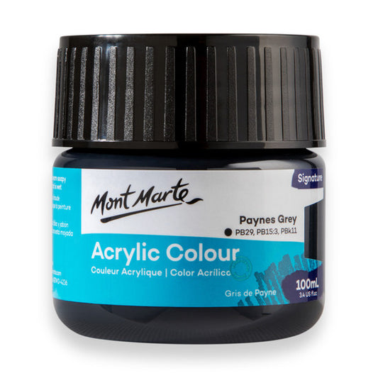 Mont Marte Paynes Grey Acrylic Paint 100ml MSCH1063