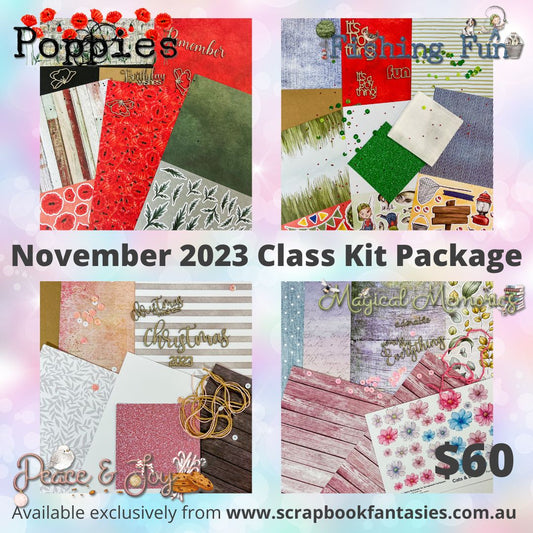 Class Kits Package - Live Classes November 2023 with Alicia Redshaw (Weeks 45, 46, 47 & 48)