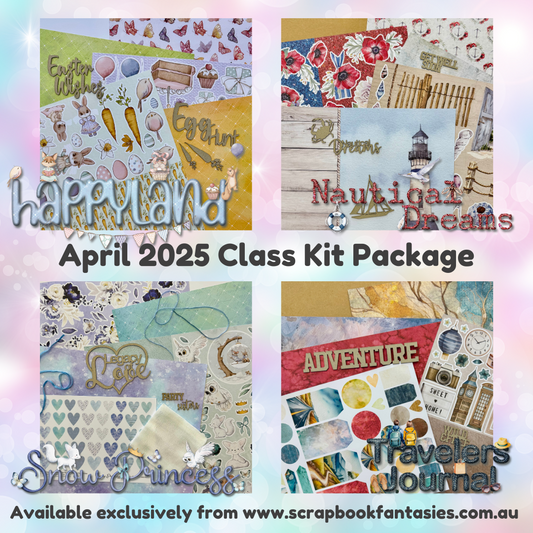 Class Kits Package for Live Classes April 2025 with Alicia Redshaw (Weeks 15, 16, 17 & 18)