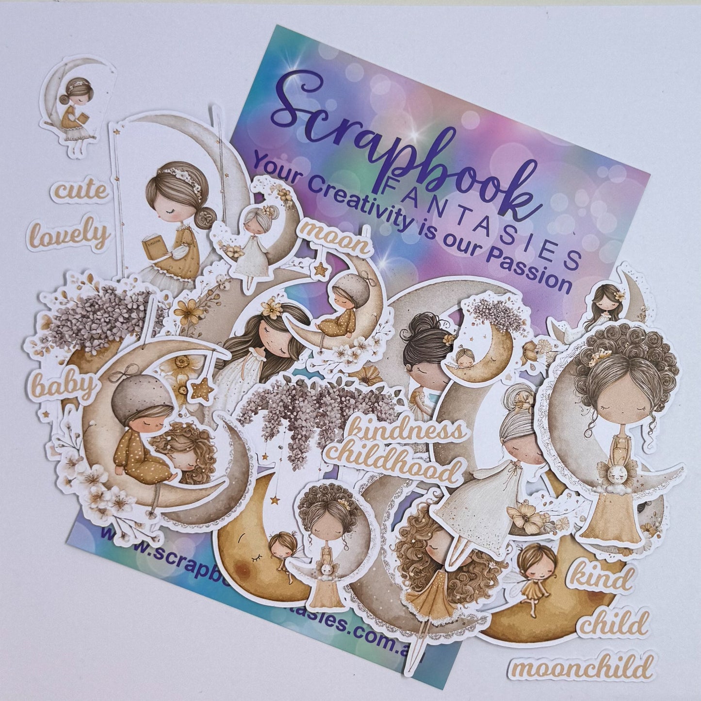 Moon Child Colour-Cuts - Children and Words (27 pieces) 20768