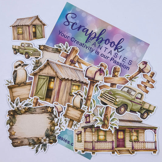 Moonlit Magic Colour-Cuts - Aussie Backyard (over 15 pieces) 20930