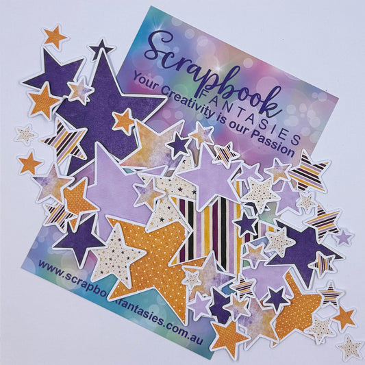 Moonlit Magic Colour-Cuts - Lots of Stars 1 (over 50 pieces) 20959