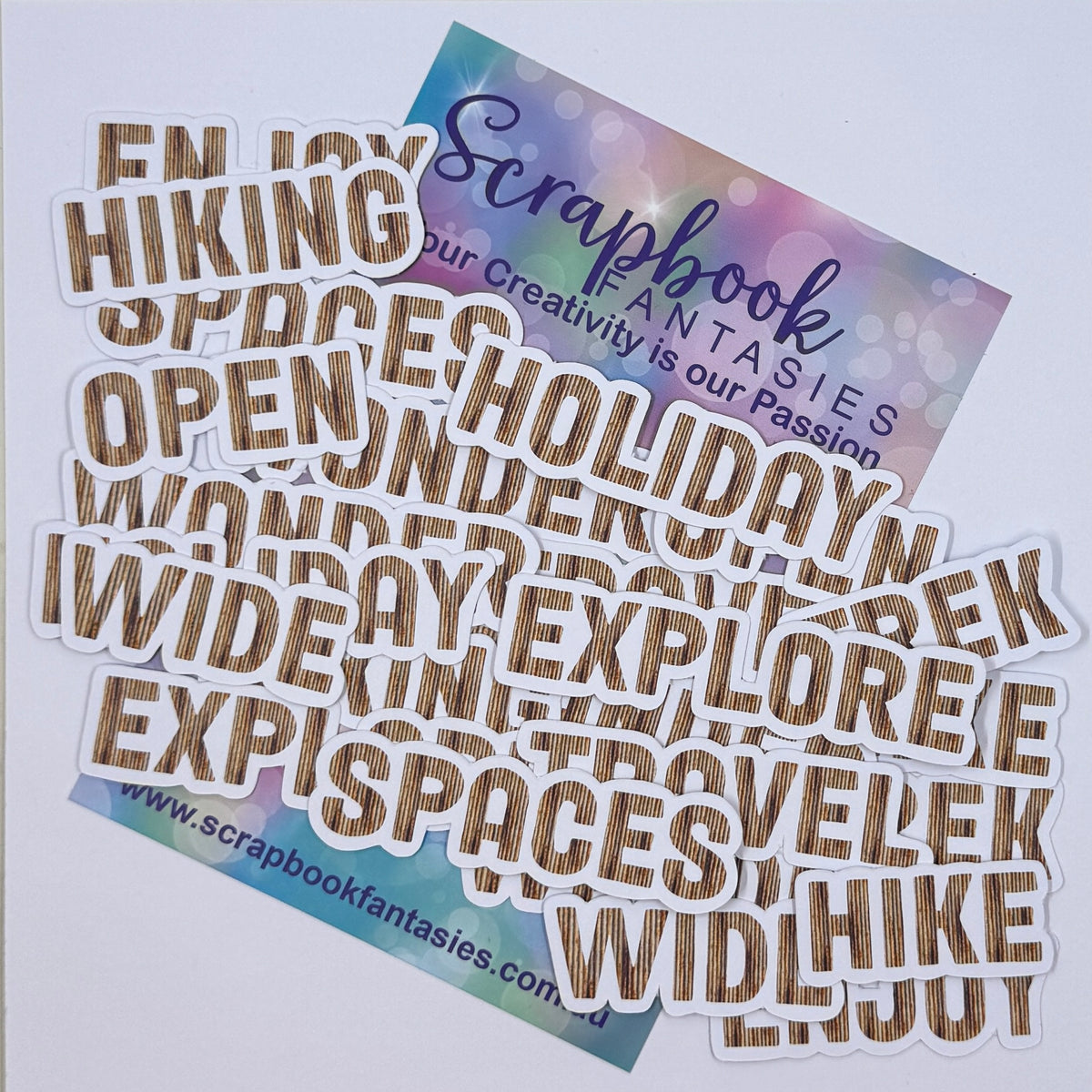 Moonlit Magic Colour-Cuts - Out & About Words (over 20 pieces) 20965