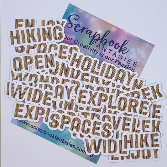 Moonlit Magic Colour-Cuts - Out & About Words (over 20 pieces) 20965