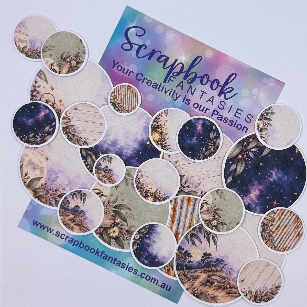 Moonlit Magic Colour-Cuts - Scene Circles (over 20 pieces) 20968