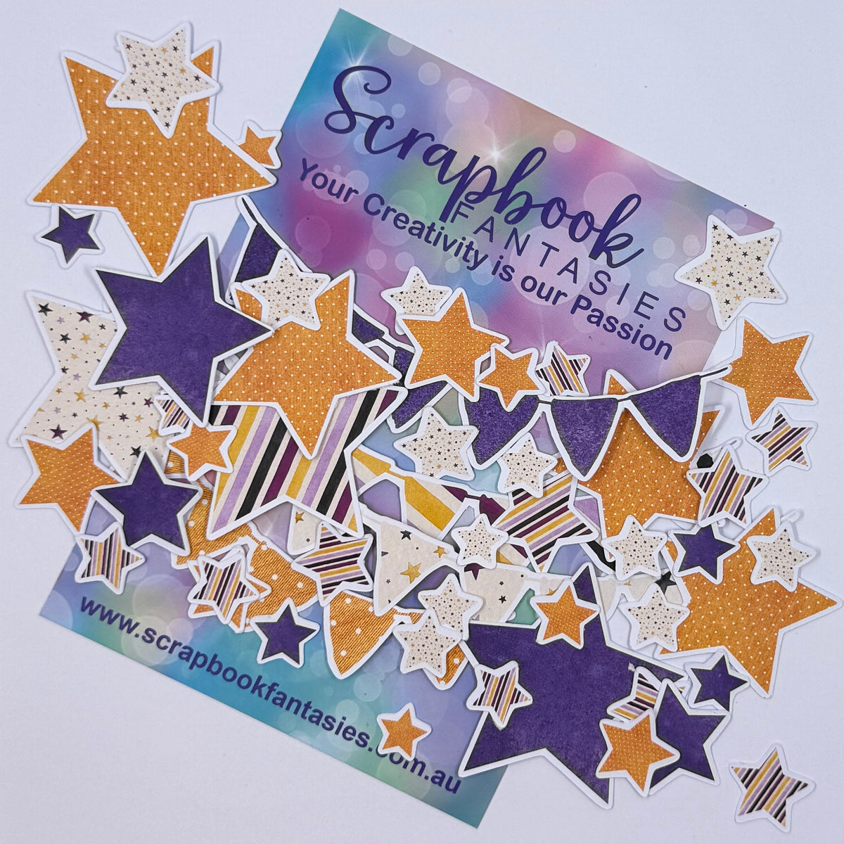 Moonlit Magic Colour-Cuts - Stars & Banners 1 (over 50 pieces) 20957