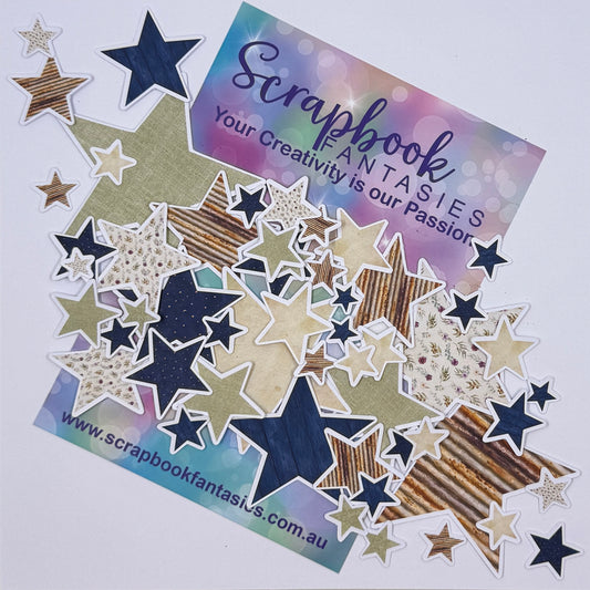 Moonlit Magic Colour-Cuts - Lots of Stars 2 (over 50 pieces) 20958