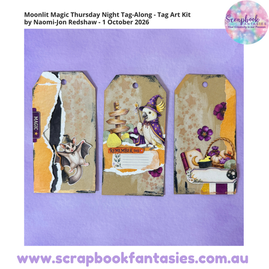 Moonlit Magic Thursday Night Tag-Along - Tag Art Kit by Naomi-Jon Redshaw - 1 October 2026