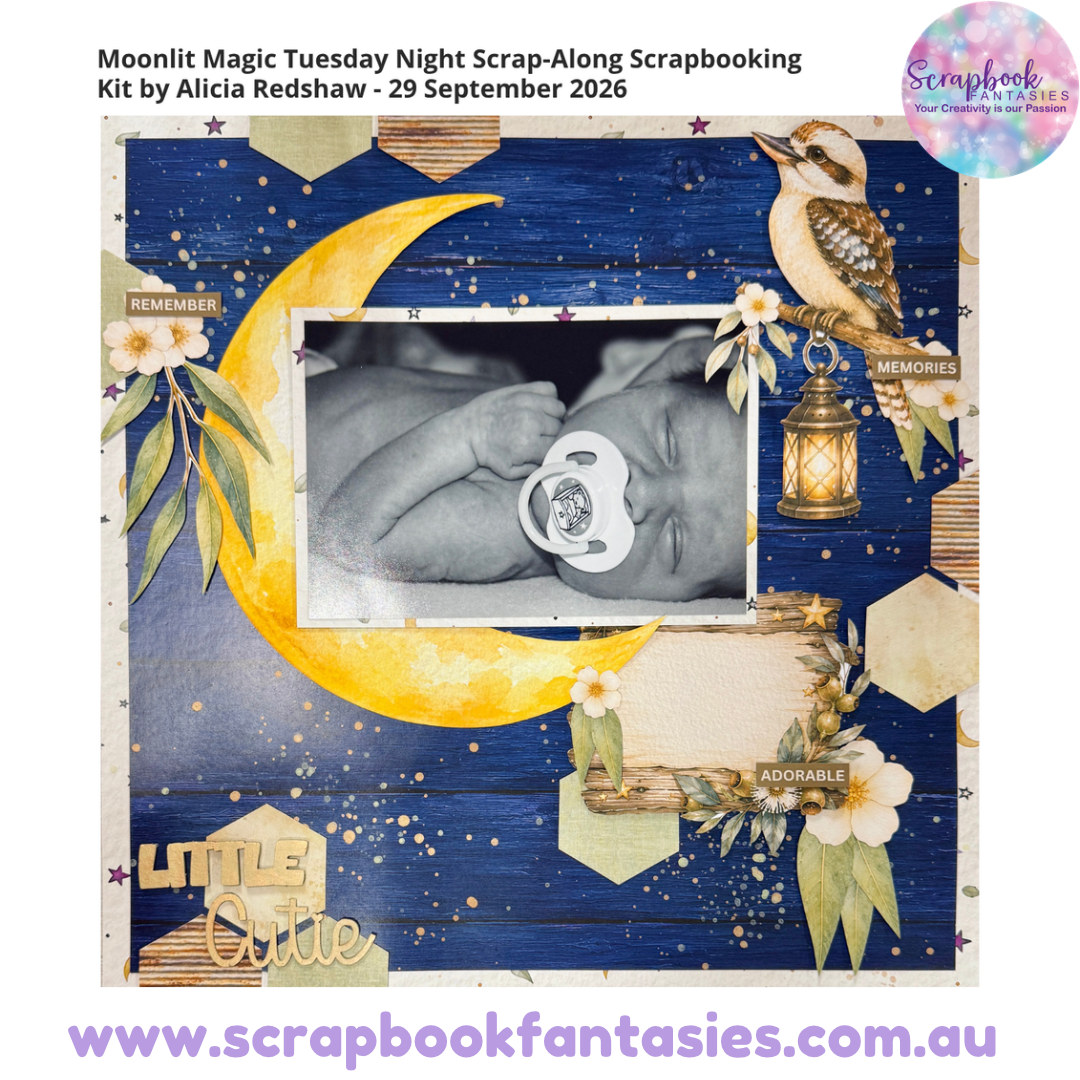 Moonlit Magic Tuesday Night Scrap-Along Scrapbooking Kit by Alicia Redshaw - 29 September 2026