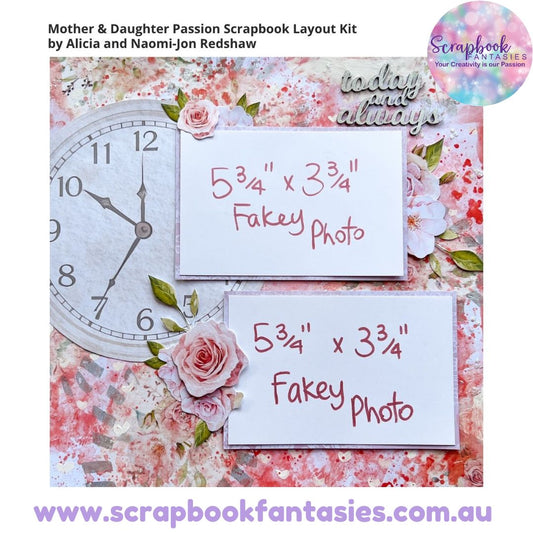 Mother & Daughter Passion Friday Night Scrap-Along Scrapbook Layout Kit by Alicia and Naomi-Jon Redshaw - 17 April 2026