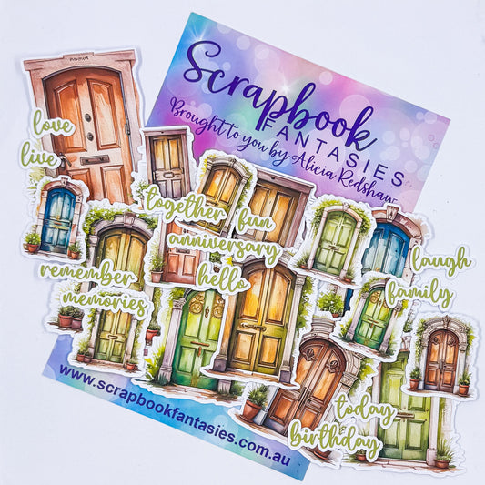 Natures Way Colour-Cuts - Doors and Words (28 pieces) 20769