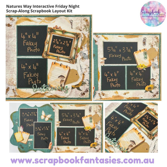 Natures Way Interactive Friday Night Scrap-Along Scrapbook Layout Kit by Alicia and Naomi-Jon Redshaw - 20 February 2026