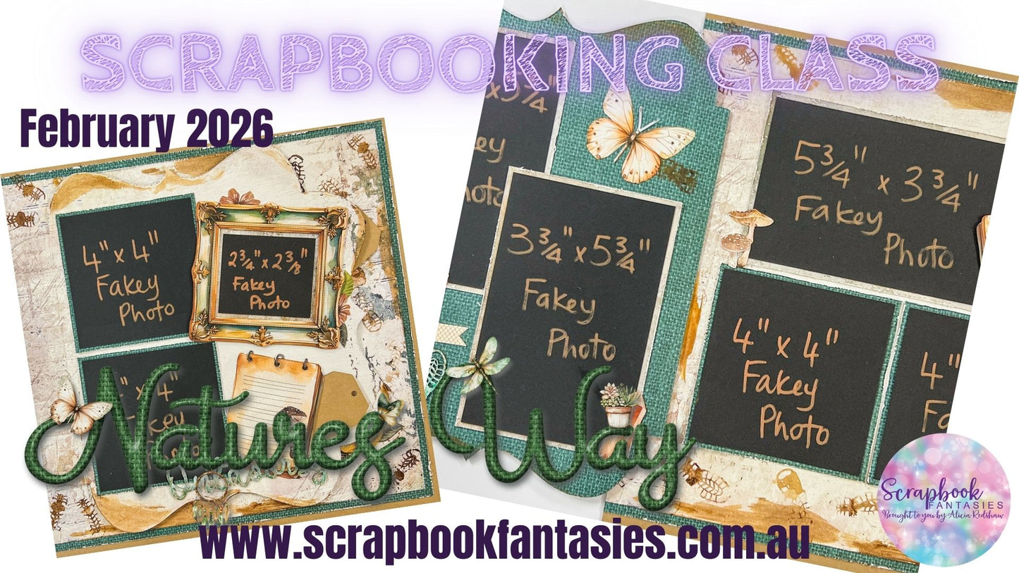 Natures Way Interactive Friday Night Scrap-Along Scrapbook Layout Kit by Alicia and Naomi-Jon Redshaw - 20 February 2026