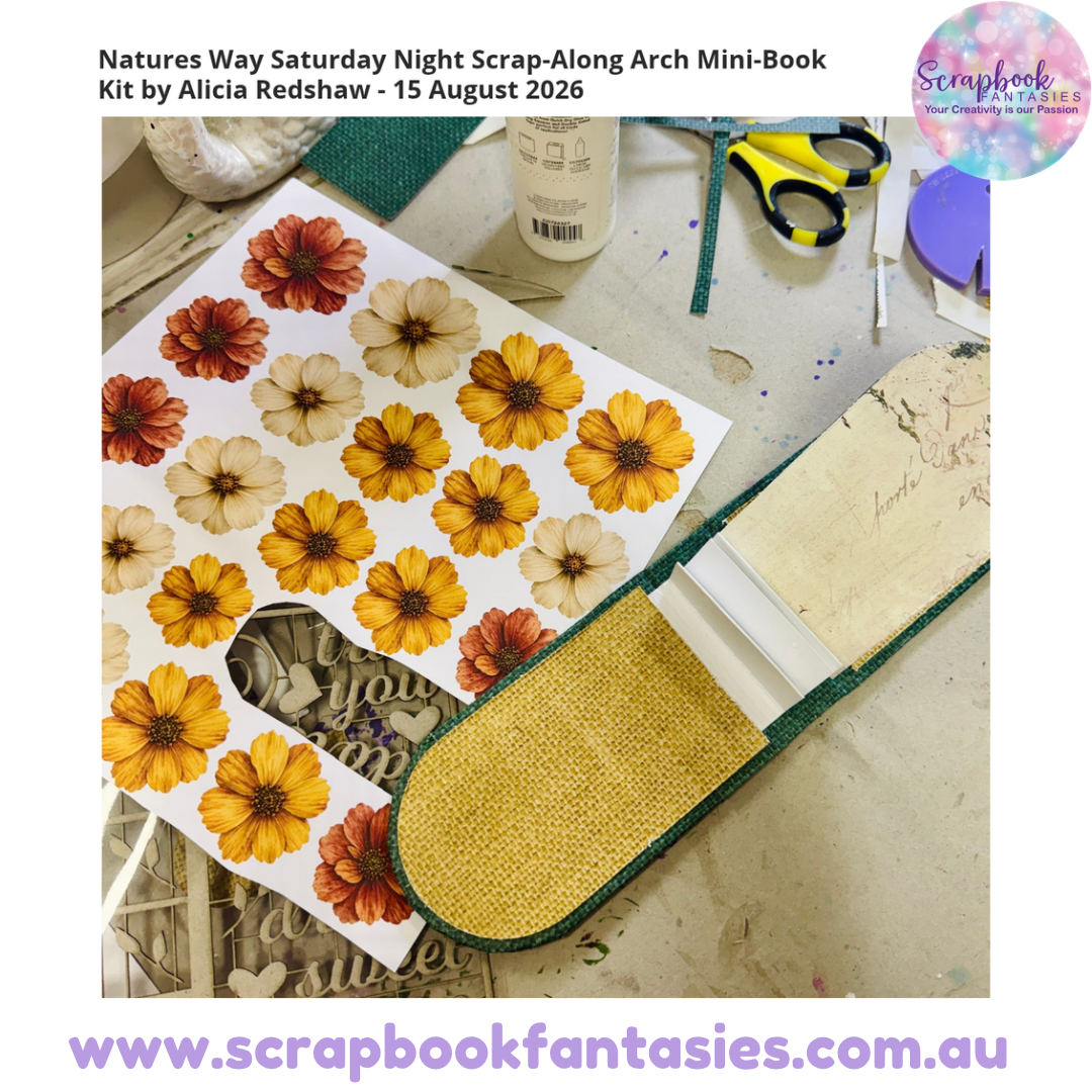Natures Way Saturday Night Scrap-Along Arch Mini-Book Kit by Alicia Redshaw - 15 August 2026