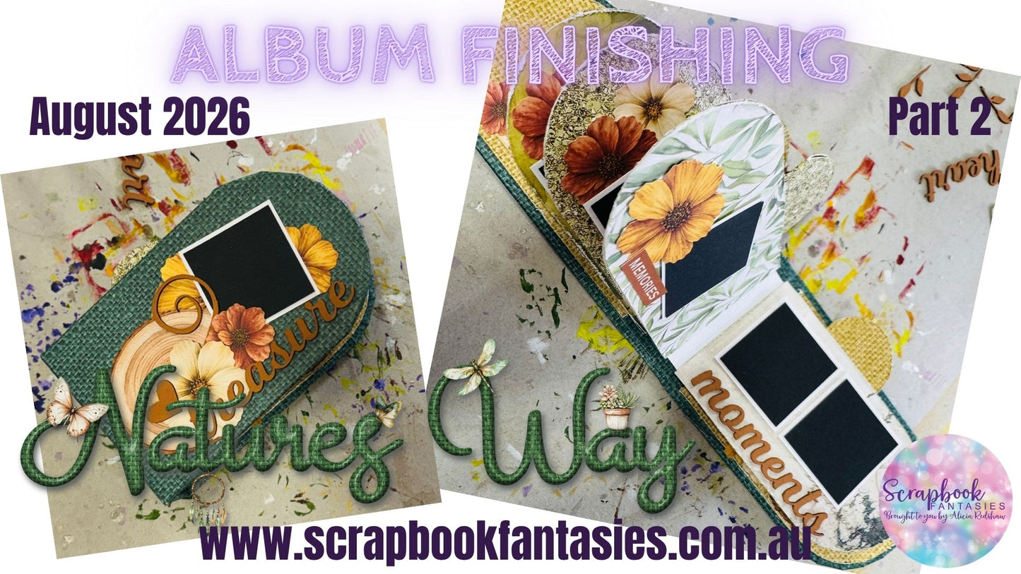 Natures Way Saturday & Friday Night Scrap-Along Arch Mini-Book Kit by Alicia Redshaw - 15 & 21 August 2026