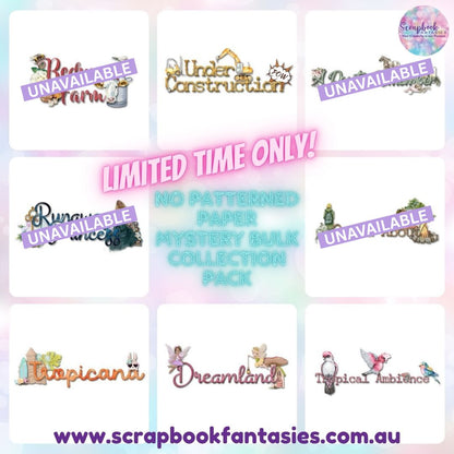 No Patterned Paper Mystery Bulk Collection Pack - Choose your own Collection - LIMITED TIME ONLY!