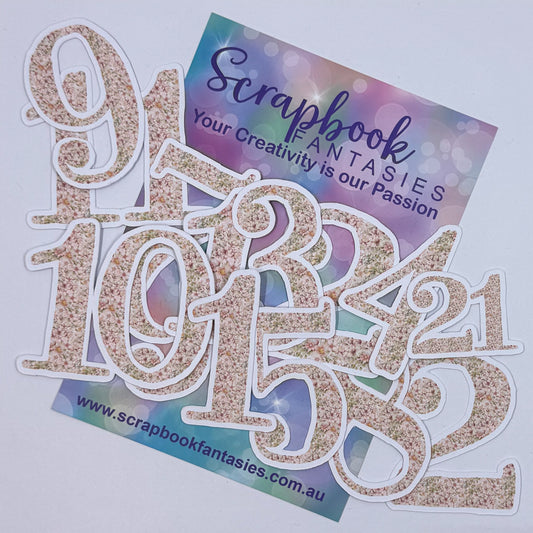 Number Colour-Cuts - Vintage Easter Floral (13 pieces) 20804