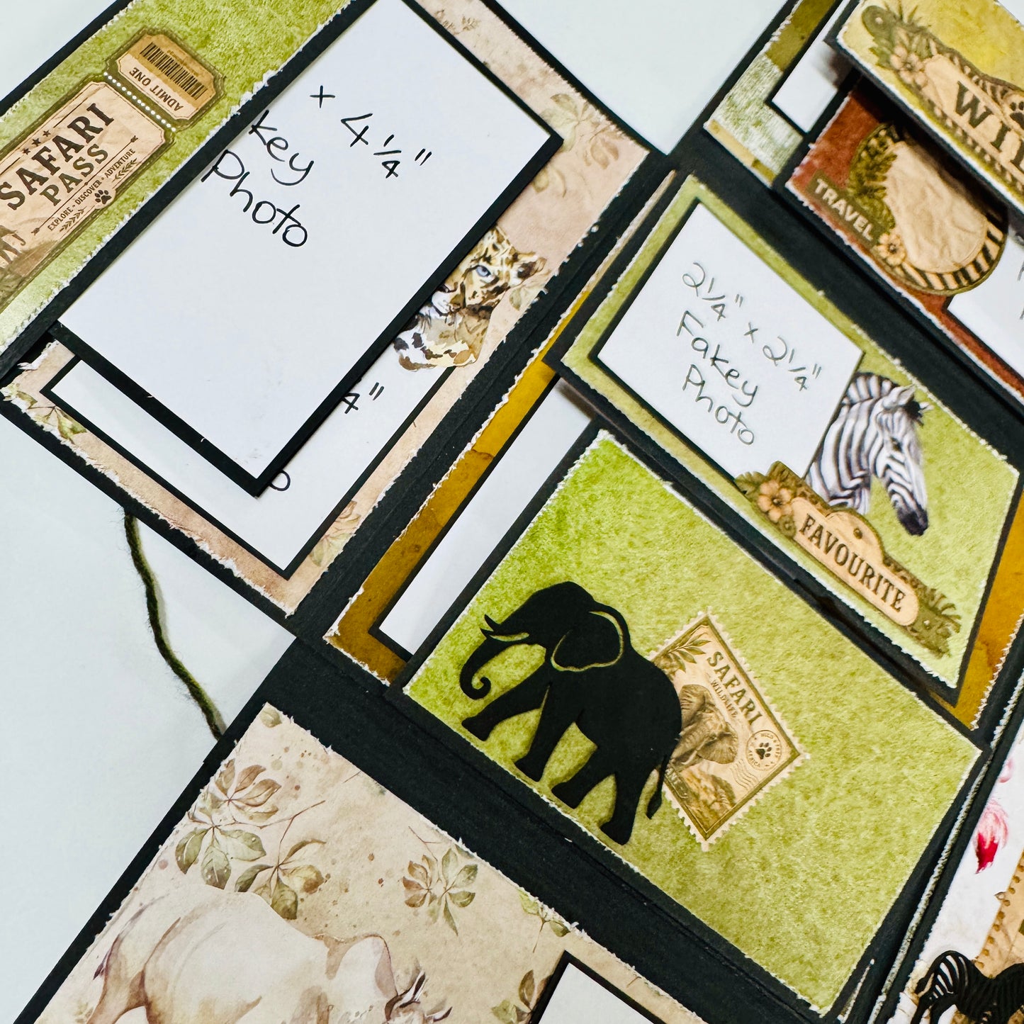 On Safari Mini Folio Scrap-Along Kit by Alicia Redshaw