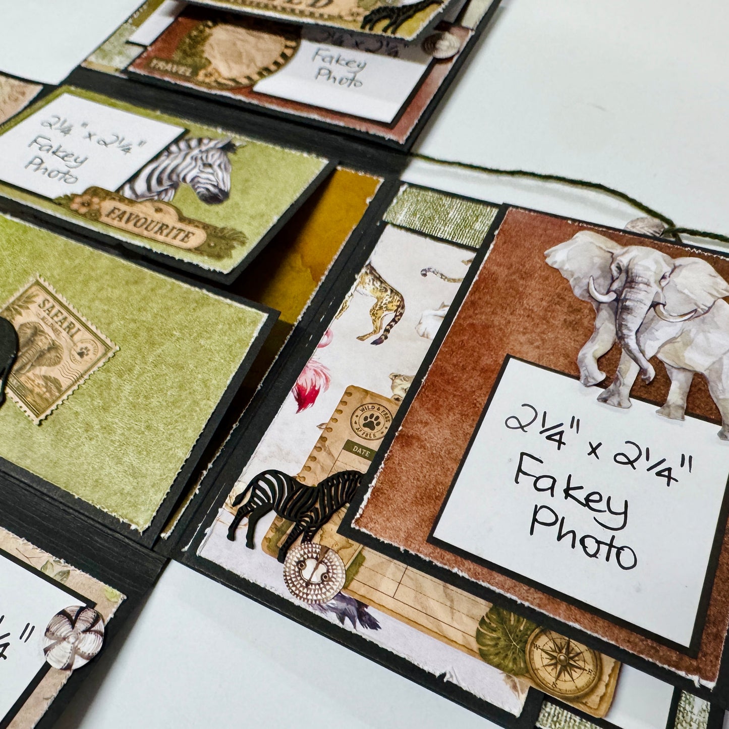 On Safari Mini Folio Scrap-Along Kit by Alicia Redshaw