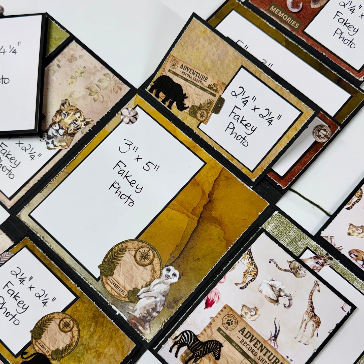On Safari Mini Folio Scrap-Along Kit by Alicia Redshaw