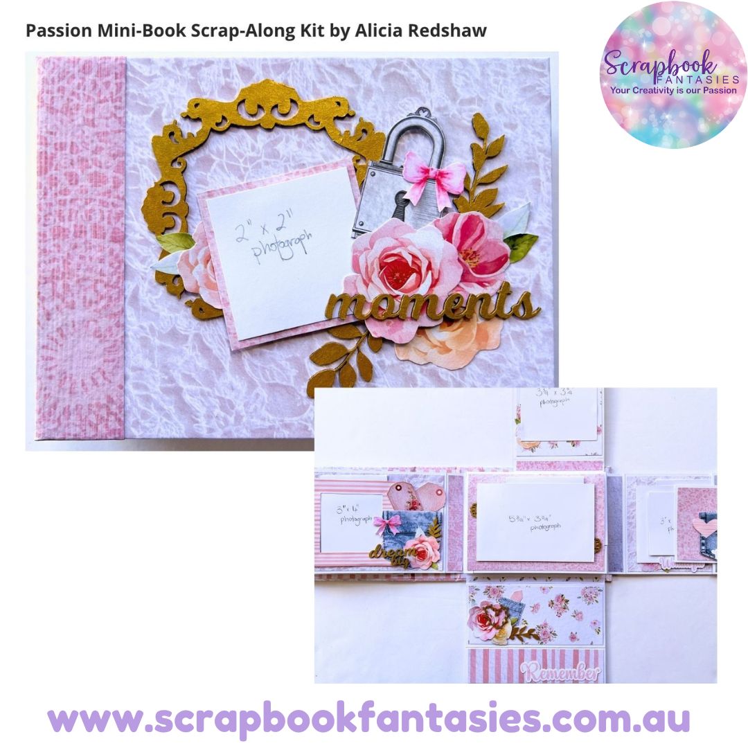 Passion Mini-Book Scrap-Along Kit by Alicia Redshaw - 11 & 12 April 2026