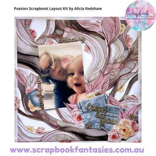 Passion Saturday Night Scrap-Along Scrapbook Layout Kit by Alicia Redshaw - 18 April 2026
