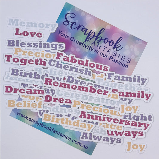 Patchwork Friends Colour-Cuts - Family Words (over 37 pieces) 20882