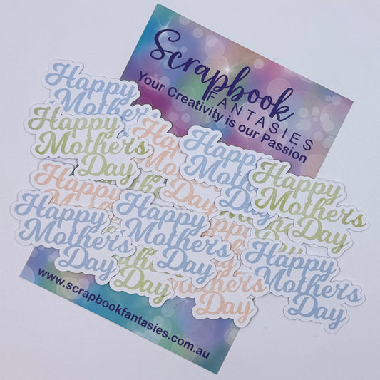 Peach Whimsy Colour-Cuts - Happy Mother's Day (over 12 pieces) 20900