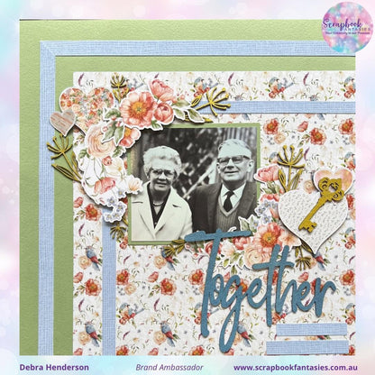 Peach Whimsy 12x12 Double-Sided Patterned Paper 4 - 792424
