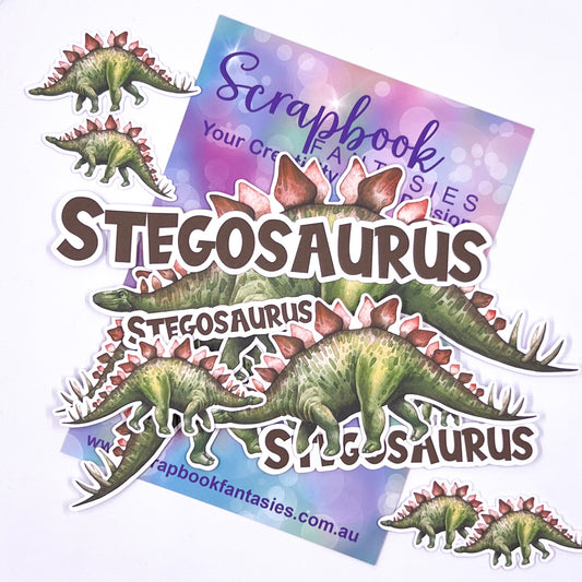 DinoWorld Colour-Cuts - Stegosaurus (13 pieces) Designed by Alicia Redshaw