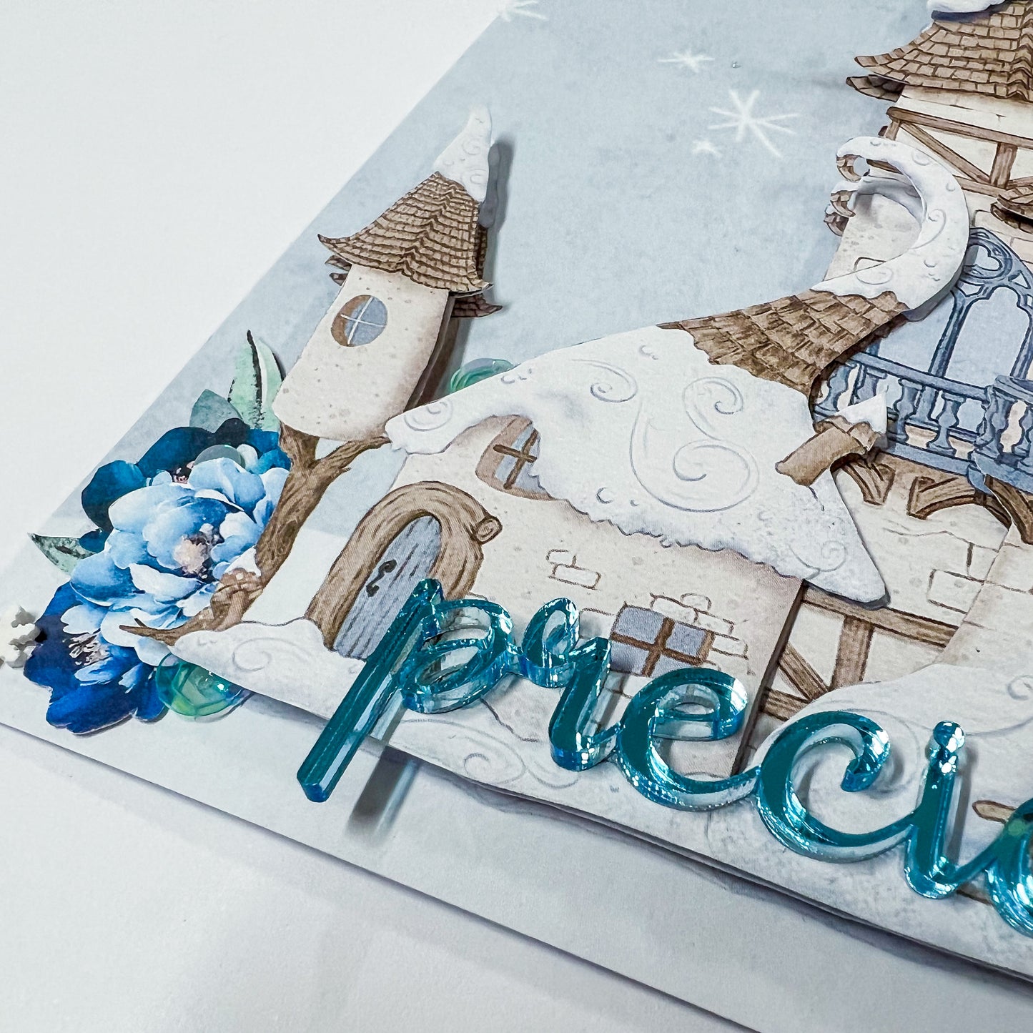 Snow Princess Saturday Night Scrap-Along Layered Castle Scrapbooking Kit - Saturday 22 July 2023