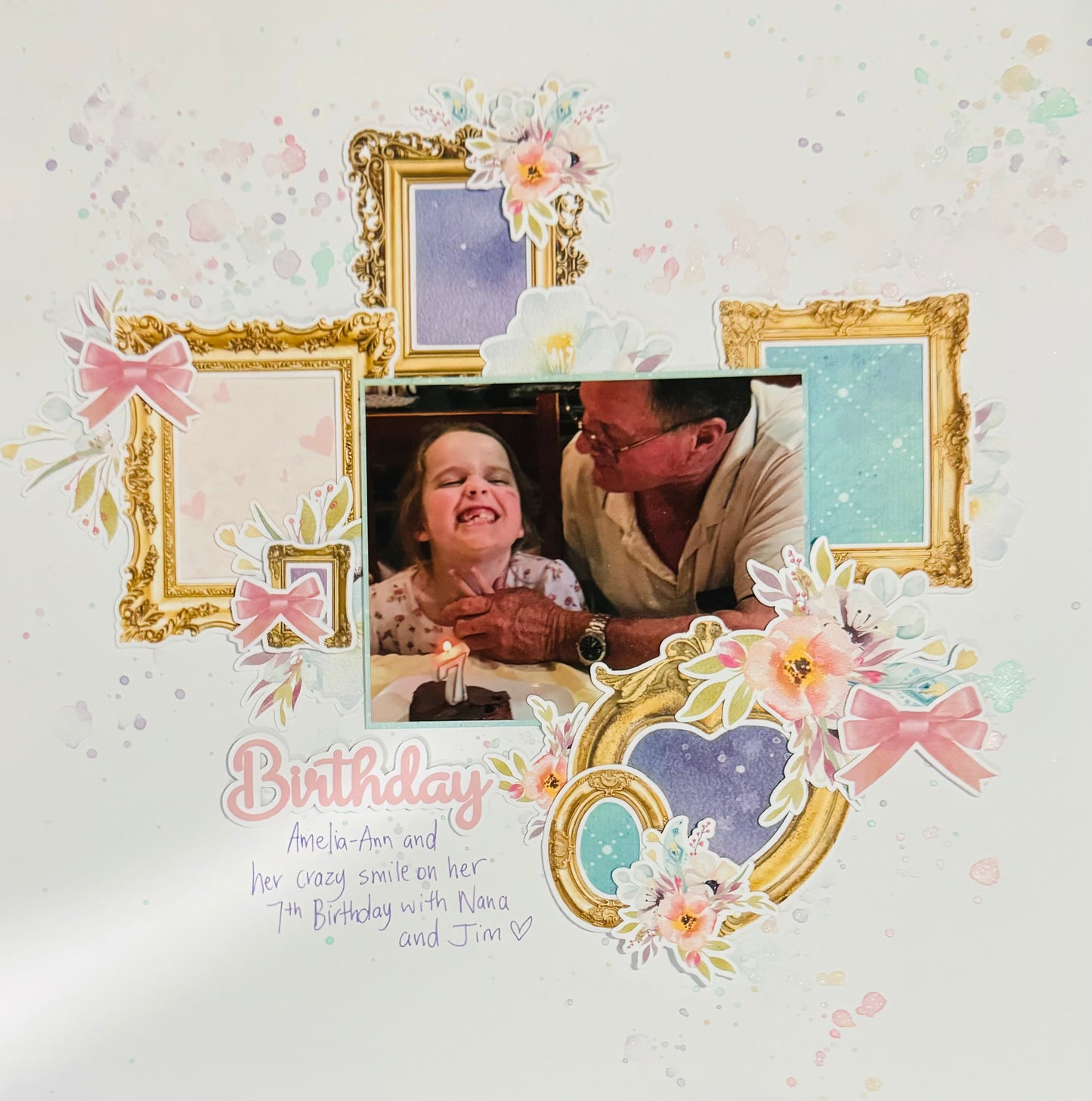 Birthday Frames Scrapbooking Class Kit Scrapbox Week Wednesday 2 O