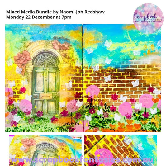 Mixed Media Bundle by Naomi-Jon Redshaw - Monday 22 December at 7pm - mmb221225