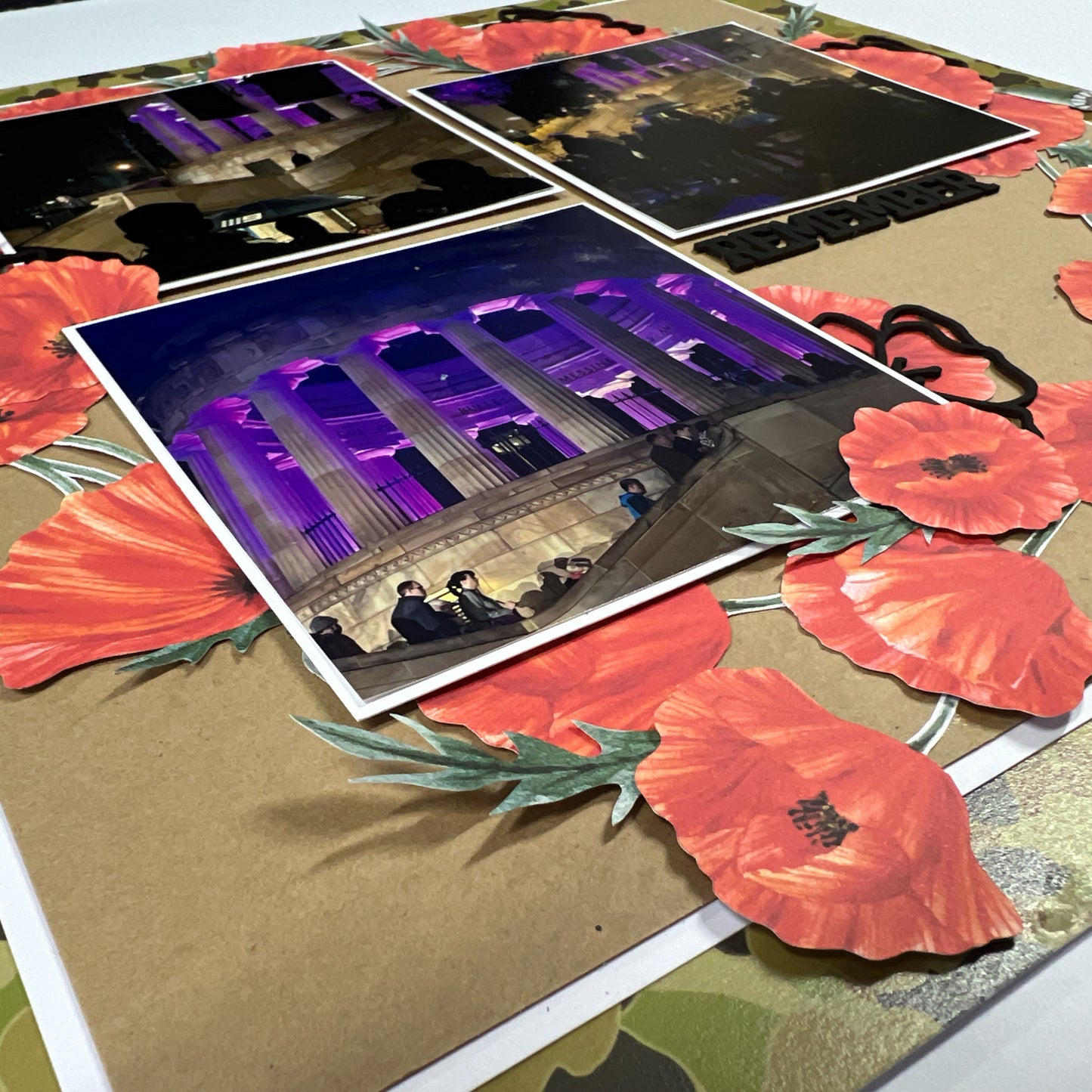 Poppy Wreath Friday Night Scrap-Along Scrapbook Layout Kit by Alicia Redshaw - 24 April 2026