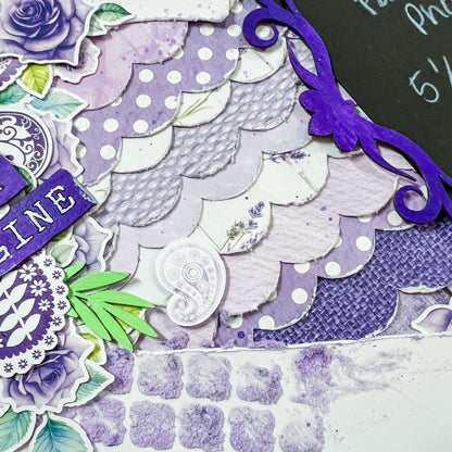 Purple Heart Scrapbook Layout Kit by Naomi-Jon Redshaw