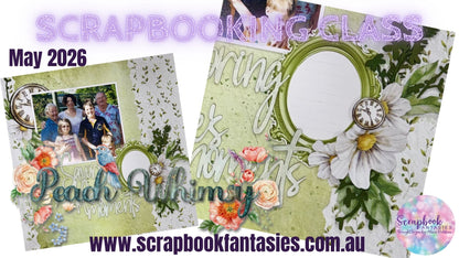 Savoring Life's Moments Friday Night Scrap-Along Scrapbook Layout Kit by Alicia Redshaw - 8 May 2026