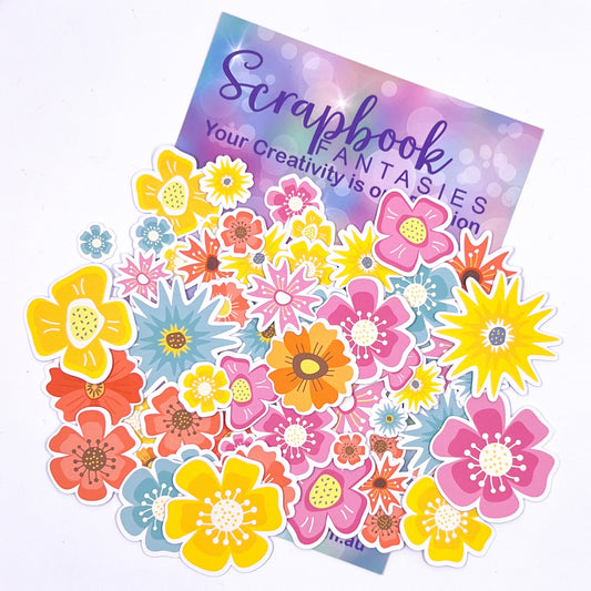 Sunny Days Colour-Cuts - Flowers (over 50 pieces) 20479